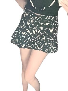 Nameless black & white layered dressy shorts